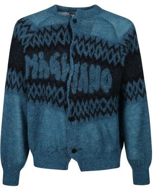 Magliano Wool Collar Jumper - Blue