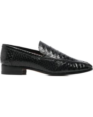 Paris Texas Alain Leather Loafers - Black