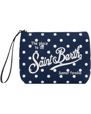 MC2 Saint Barth Aline Cotton Clutch Bag - Blue