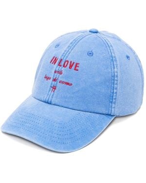 forte_forte Embroidered Baseball Cap - Blue