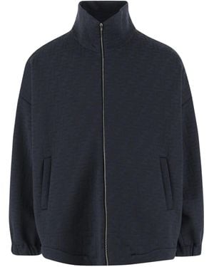 Fendi Cotton Blend Sweatshirt - Blue