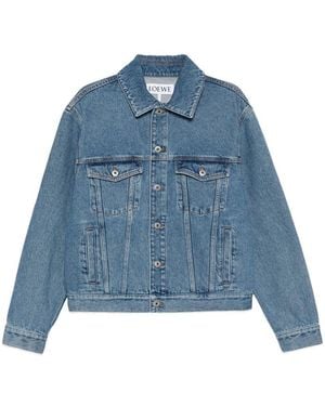 Loewe Anagram Denim Jacket - Blue