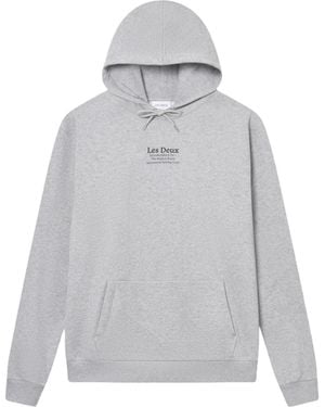 Les Deux Hoodie Establisehed - Grey