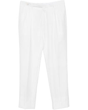 Brioni Elba Wool Trousers - White