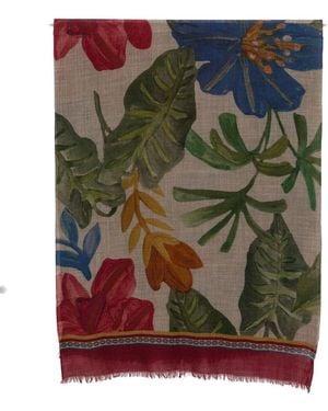 PATCHOULI Printed Wool Stole By - Green