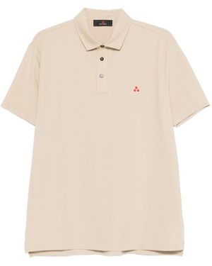 Peuterey Polo Shirt With Logo - Natural
