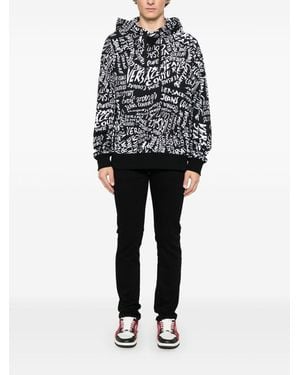 Versace Jeans Couture Logomania Print Sweatshirt - Black