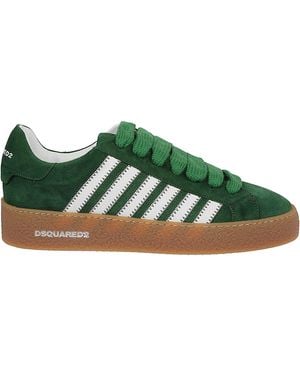 DSquared² Textured Trainers With Retro Patch And Chunky Sole - Green