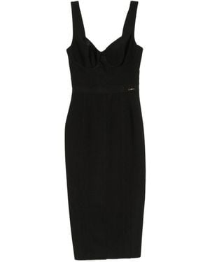 Elisabetta Franchi Midi Dress - Black