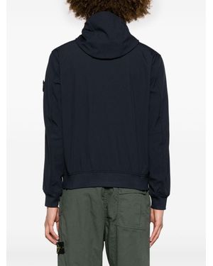 Stone Island Giubbotto Con Logo- Uomo - Blu