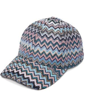 Missoni Cappellino Da Baseball Con Stampa Zig Zag - Blu