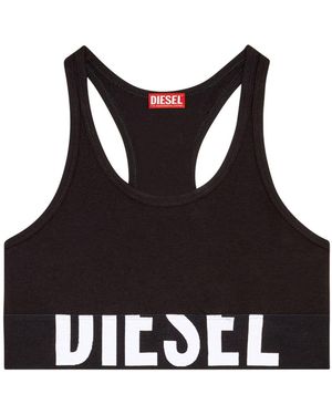 DIESEL Logo Bralette Bra - Black