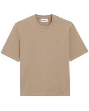 Ami Paris Cotton T-Shirt - Natural