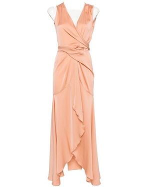 Silk95five Shangri Silk Long Dress - Pink