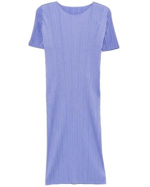 Pleats Please Issey Miyake Abito Midi Plissé- Donna - Viola