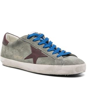 Golden Goose Super-Star Leather Sneakers - Blue