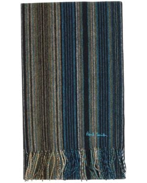 Paul Smith Trent Stripe Scarf - Green
