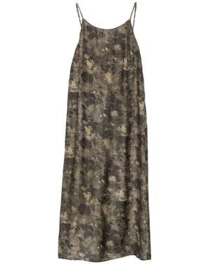 Uma Wang Anaya Printed Long Dress - Green