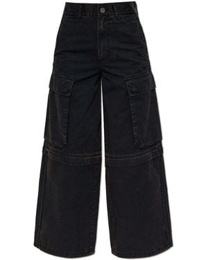 adidas Wide-Leg Cargo Jeans - Blue
