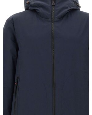 Peuterey Parka With Logo Patch - Blue