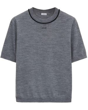 Loewe Wool Crewneck Jumper - Grey