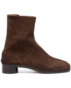 Maison Margiela Boots Tabi Suede - Brown