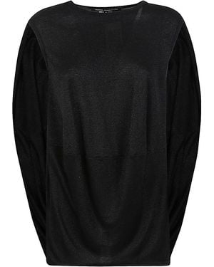 Junya Watanabe Top Con Applicazioni - Nero