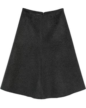 Susanne Bommer Wool Midi Skirt - Black