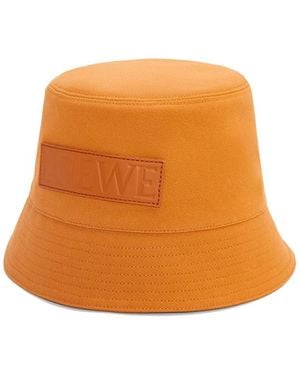 Loewe Logo Bucket Hat - Orange