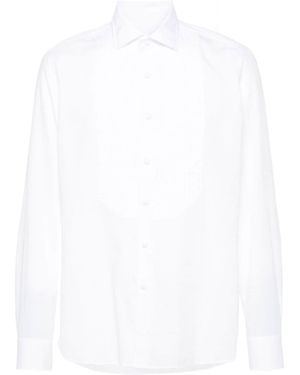 Tagliatore Classic Poplin Long-Sleeve Dress Shirt - White