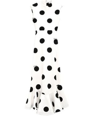 Jacquemus Abito Midi Palmier - Bianco