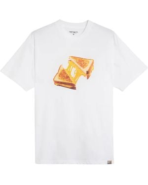 Carhartt Printed Cotton T-Shirt - White