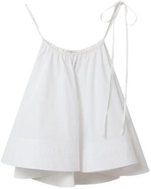 Stella McCartney Cotton Ruffled Top - White