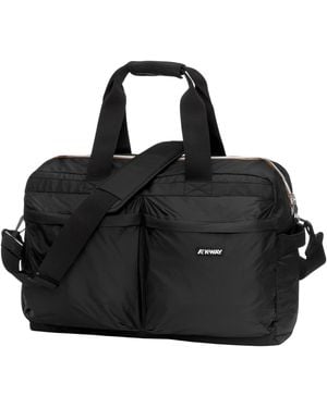 K-Way Borsa Holdall Con Patch Logo Di - Nero