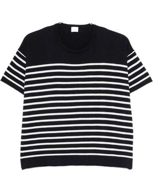 C.t. Plage Striped Cotton Jumper - Black