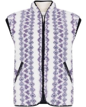 Isabel Marant Printed Reversible Vest - Blue