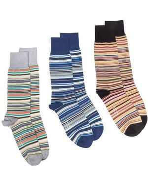 Paul Smith Set Di Tre Calzini - Blue