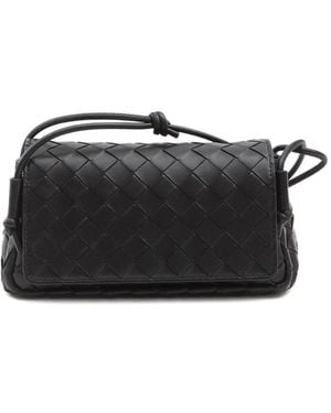 Bottega Veneta Notturno Leather Pouch - Black