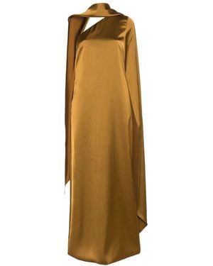 Solace London Abito Lungo Newman - Metallizzato