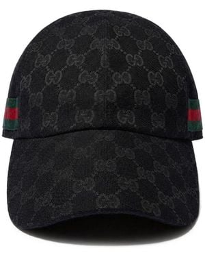 Gucci Cappellino Baseball Gg Con Dettaglio Web - Nero