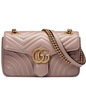 Gucci Gg Marmont Small Shoulder Bag - Pink
