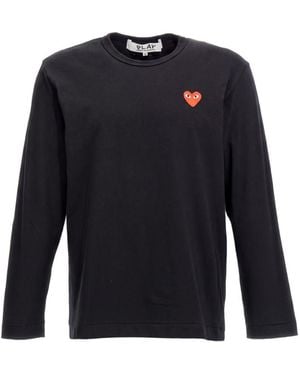 COMME DES GARÇONS PLAY Cotton T-Shirt - Blue