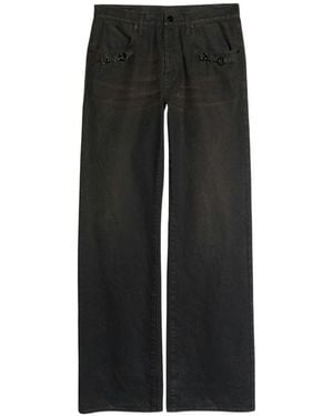 Gucci Flared Denim Jeasn - Black