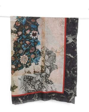 Faliero Sarti Amabile Print Stole - Brown