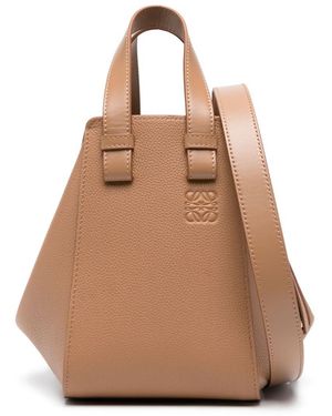 Loewe Borsa Compact Hammock In Pelle - Neutro