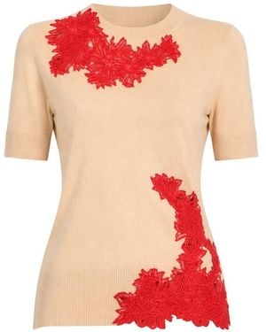 Ermanno Scervino Embroidered Top - Pink
