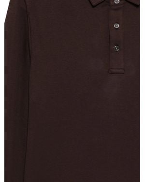 Michael Kors Logo-Embroidered Polo Shirt - Brown