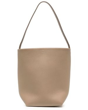 The Row Park Tote Medium Leather Tote Bag - Natural