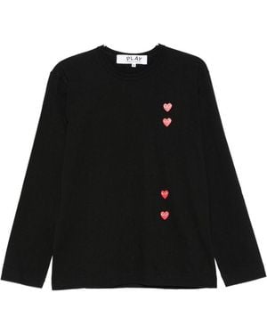 COMME DES GARÇONS PLAY Cotton T-Shirt - Black