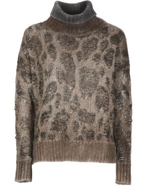 Avant Toi Cashmere Turtle-Neck Jumper - Brown